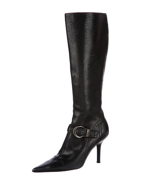 dior knee high boots.